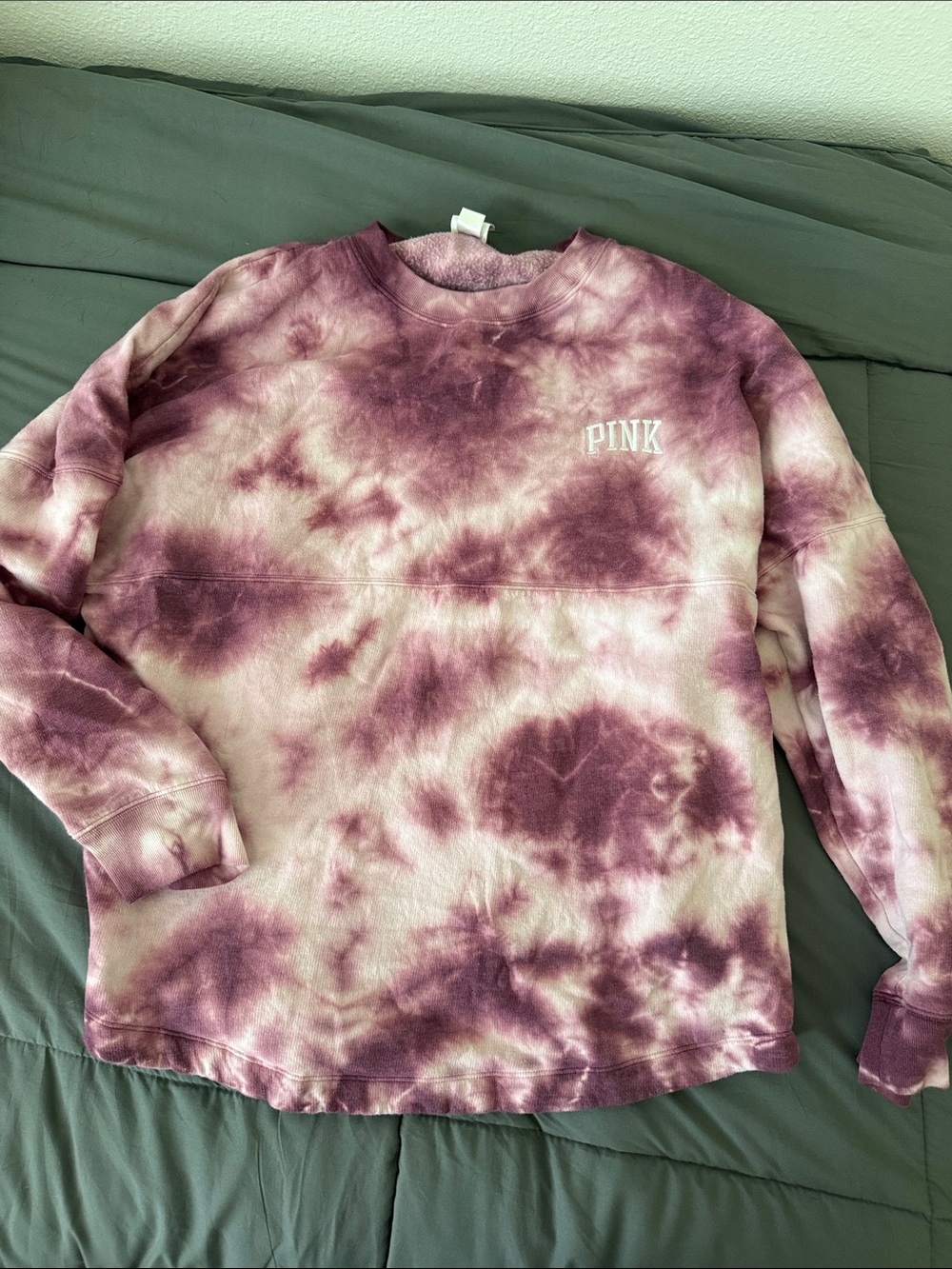 PINK Victoria's Secret Dusty Purple Tie-Dye Sweatshirt